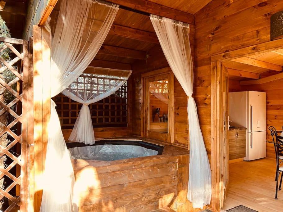 Chalet Bois Jacuzzi Bessan Εξωτερικό φωτογραφία